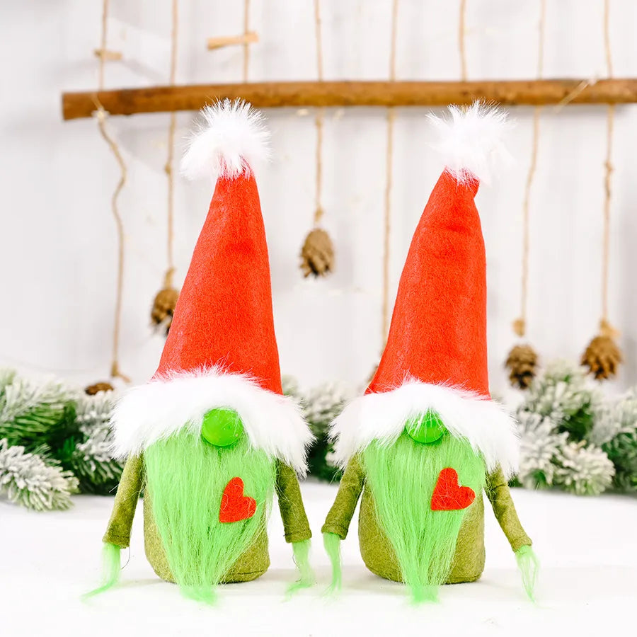 new christmas red heart grinch faceless doll decoration wholesale nihaodropshipping