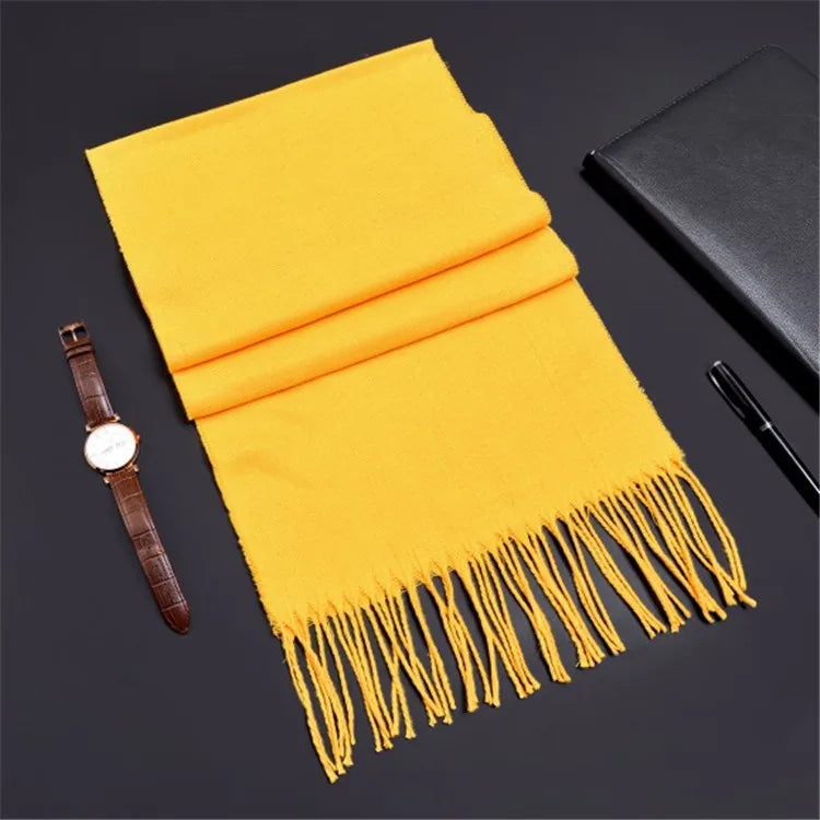 Network explosions men's high-end scarf imitation cashmere  youth leisure scarf gift scarf factory wholesale