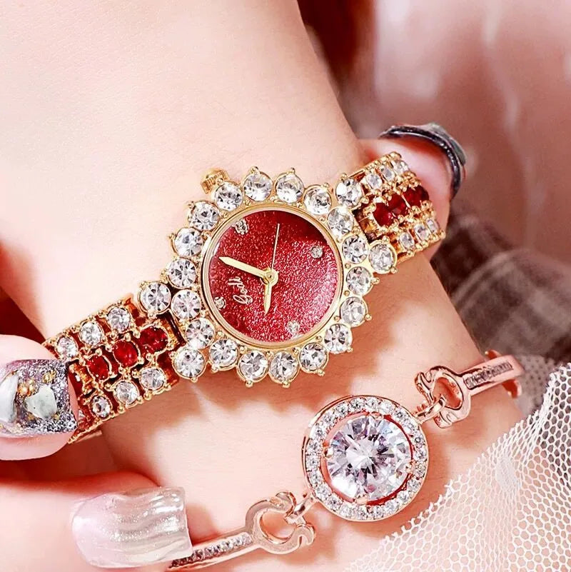 Elegant Streetwear Geometric Jewelry Buckle Quartz Watch Women's Watches