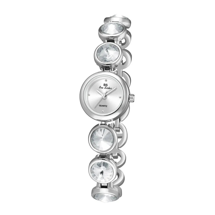 Elegant Color Block Solid Color Jewelry Buckle Quartz Watch Women's Watches