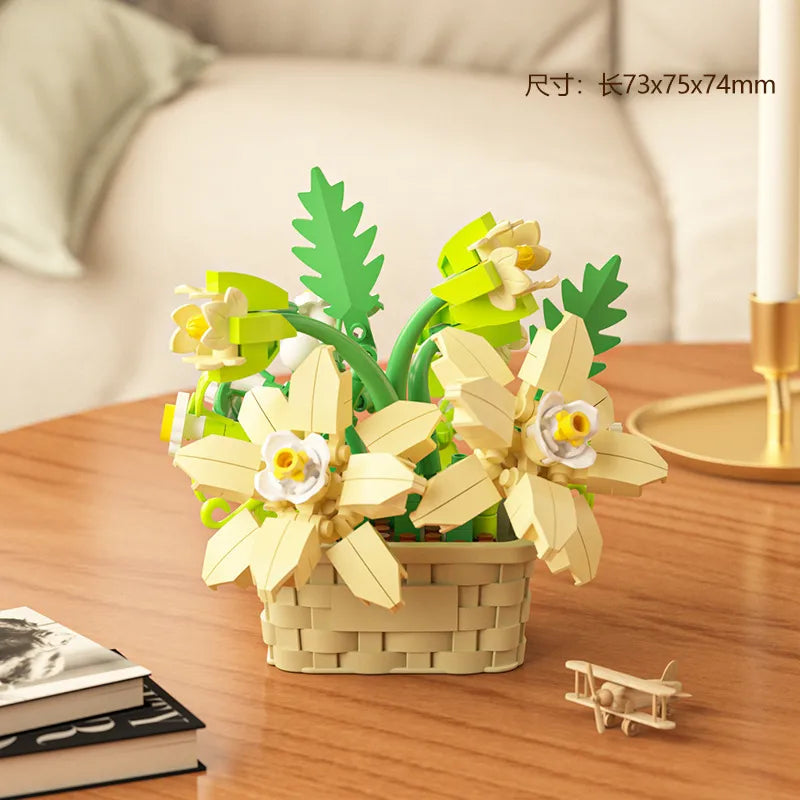 Kids(7-16Years) Children Unisex Flower ABS Building Toys Learning & Education Toys