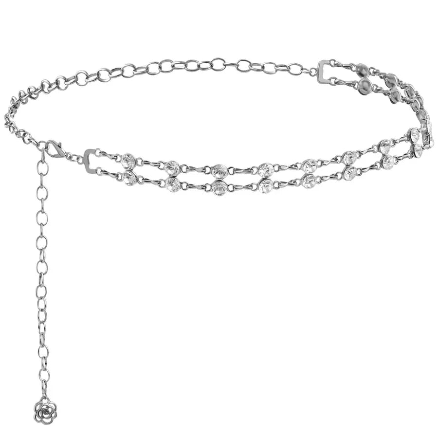 Foreign trade atmosphere metal pendant waist chain women's accessories new fashion hot girl body chain dress belt chain