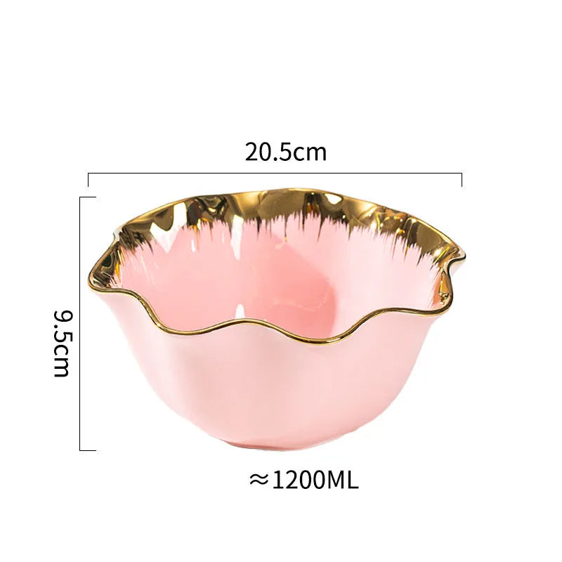 Casual Elegant Glam Solid Color ceramics plate Bowl 1 Piece