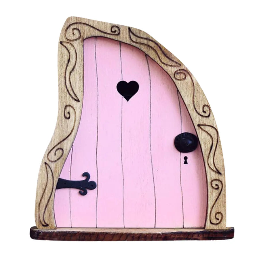 elf fairy door courtyard wooden tree decoration garden crafts