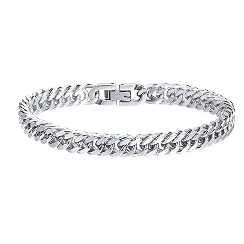 hot selling  fashion titanium steel chain bracelet stainless steel jewelry men's bracelet