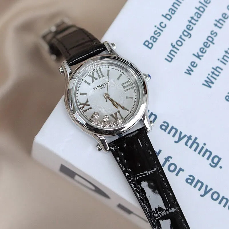 Casual Elegant Solid Color Buckle Quartz Watch Women's Watches