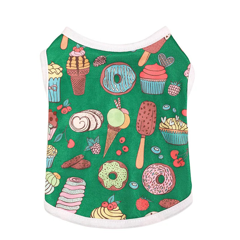 cute knit strawberry pet clothing