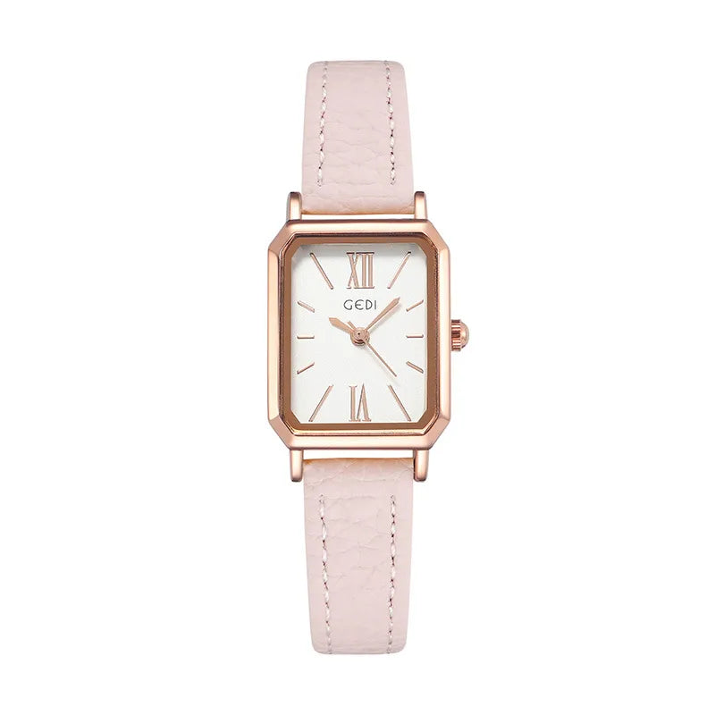 Goldie Simple Niche High-end Women's Watch Korean-style Student Rectangular Watch Retro Elegant Women's Quartz Watch