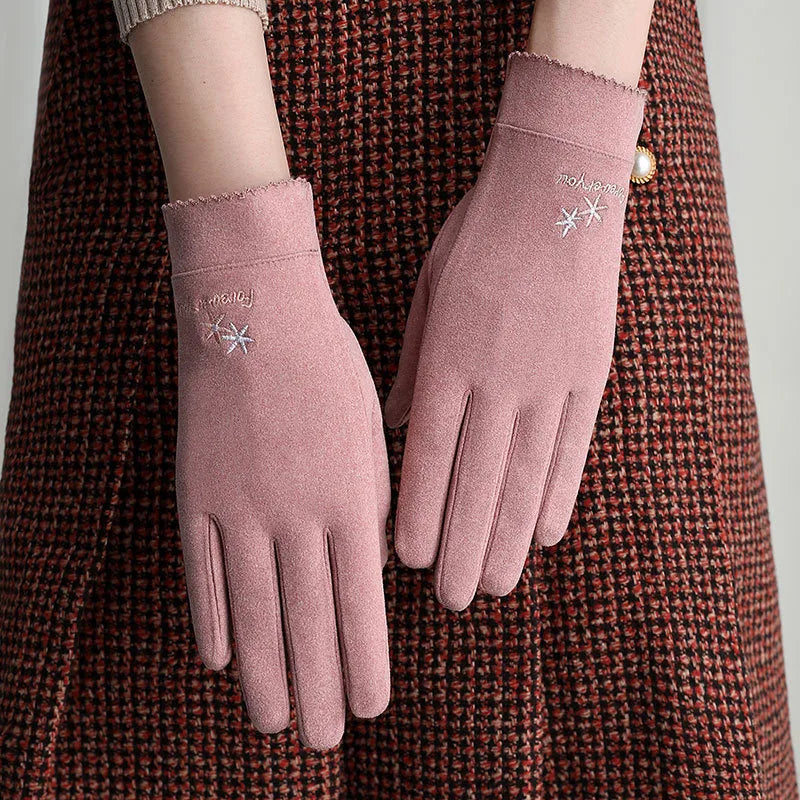 Women's Basic Simple Style Solid Color Gloves