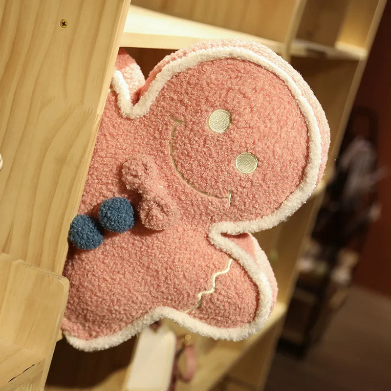 Christmas Toy Soft Plush Gingerbread Man Doll Children's Stuffed Toy Doll Gift PP Cotton Material Funny Plaything