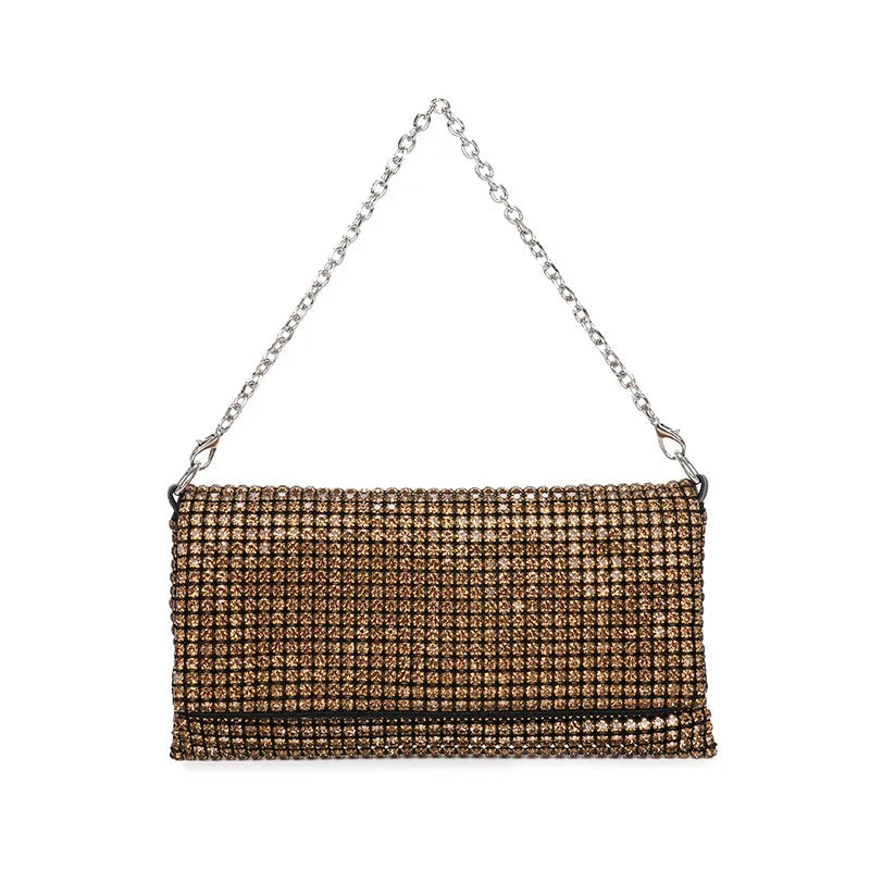 black gold silver arylic solid color square evening bags
