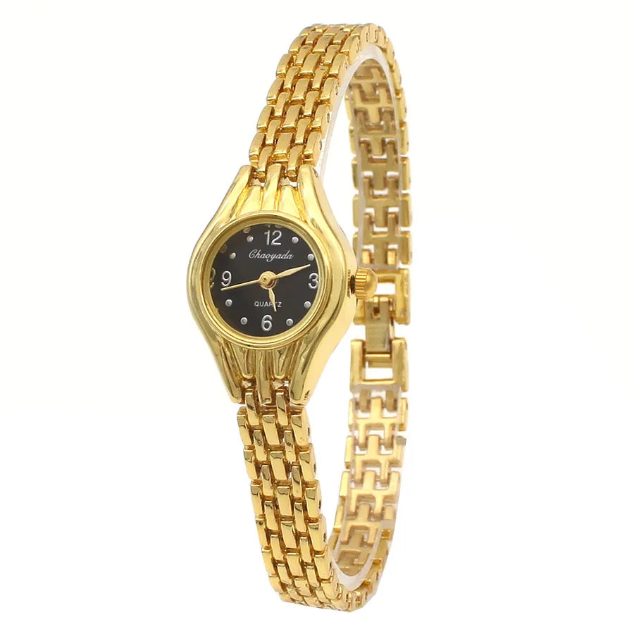 Casual Round Buckle Quartz Watch Women's Watches