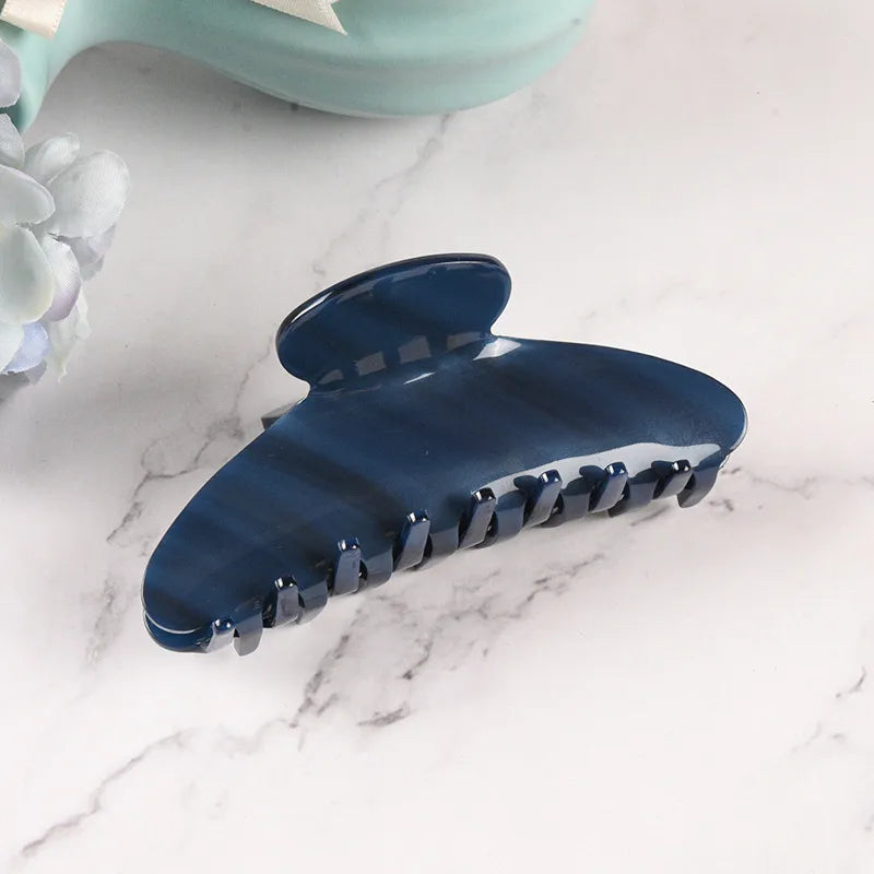 New Style Large Size Acetate Shark Clamp Hair Clip Women Luxury Fashion Hair Accessories Hair Claw For Thick Hair Tail