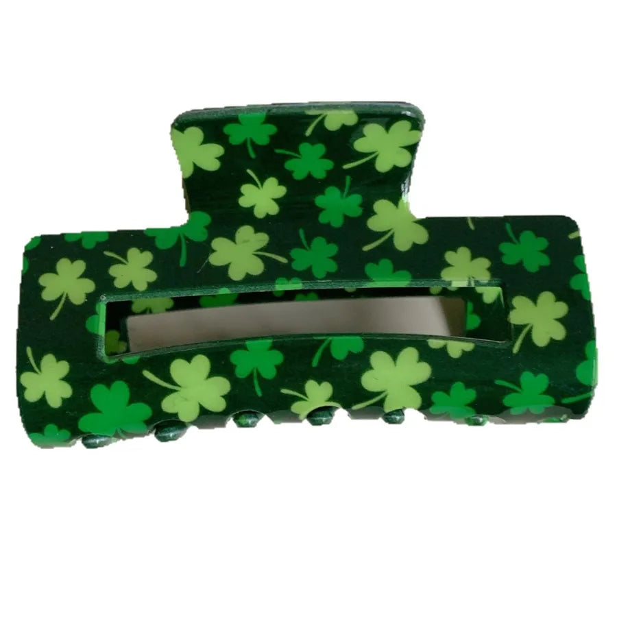 Vacation Simple Style Women's Four Leaf Clover Arylic Hair Claws