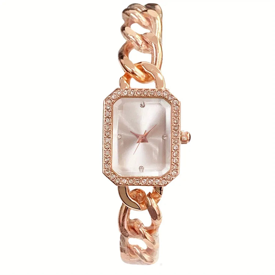 Simple Style Classic Style Solid Color Butterfly Double Snap Quartz Women's Watches