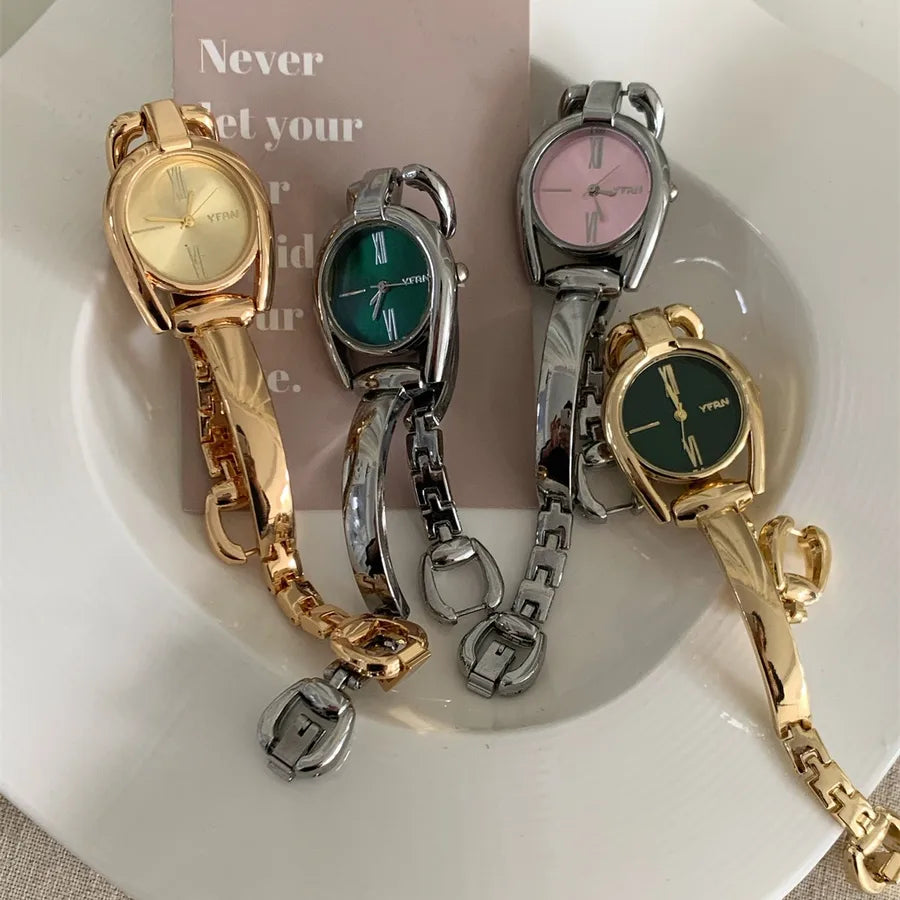 Casual Elegant Vocabulary Words/Name Single Folding Buckle Quartz Watch