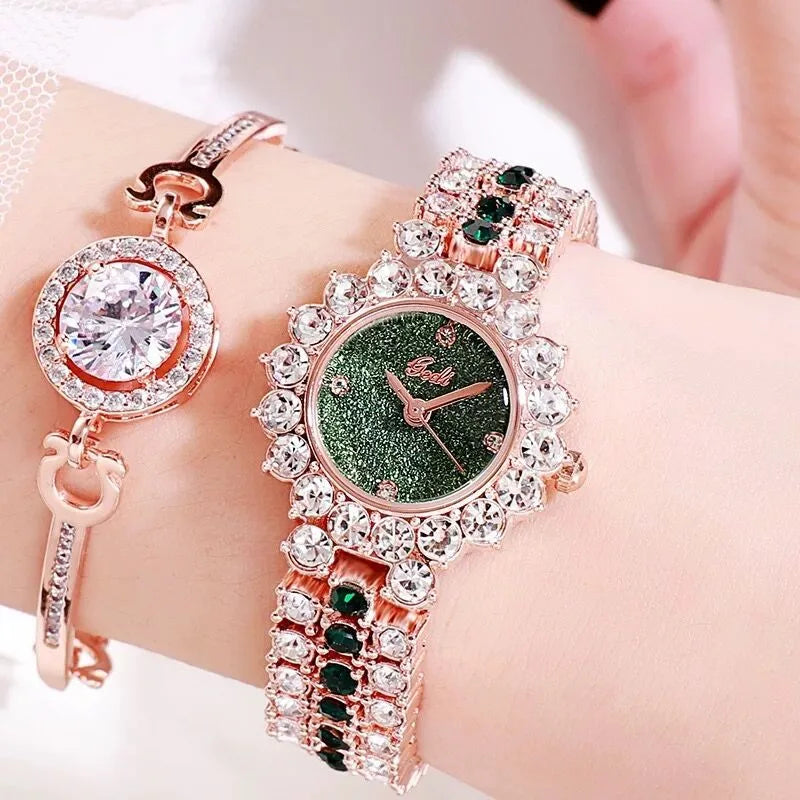 Elegant Streetwear Geometric Jewelry Buckle Quartz Watch Women's Watches