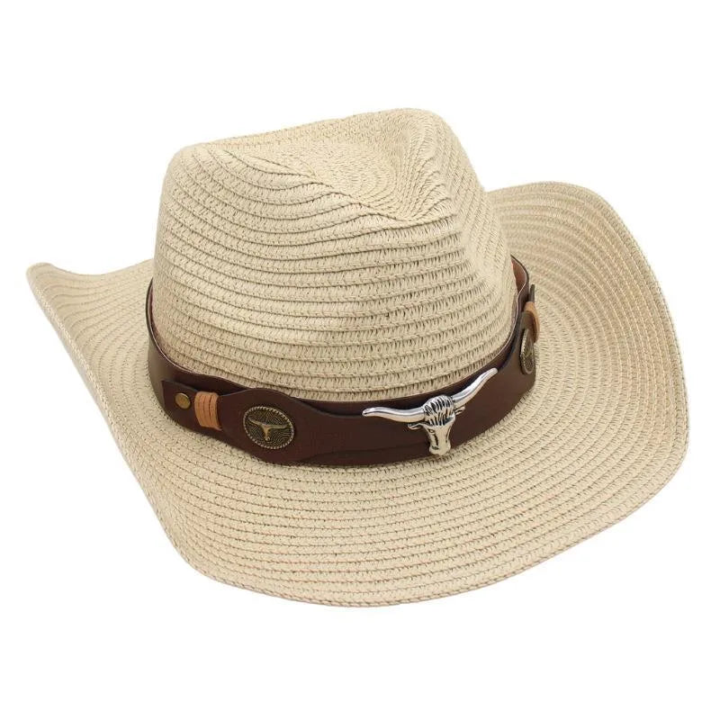 Women's Retro Ethnic Style Solid Color Crimping Straw Hat