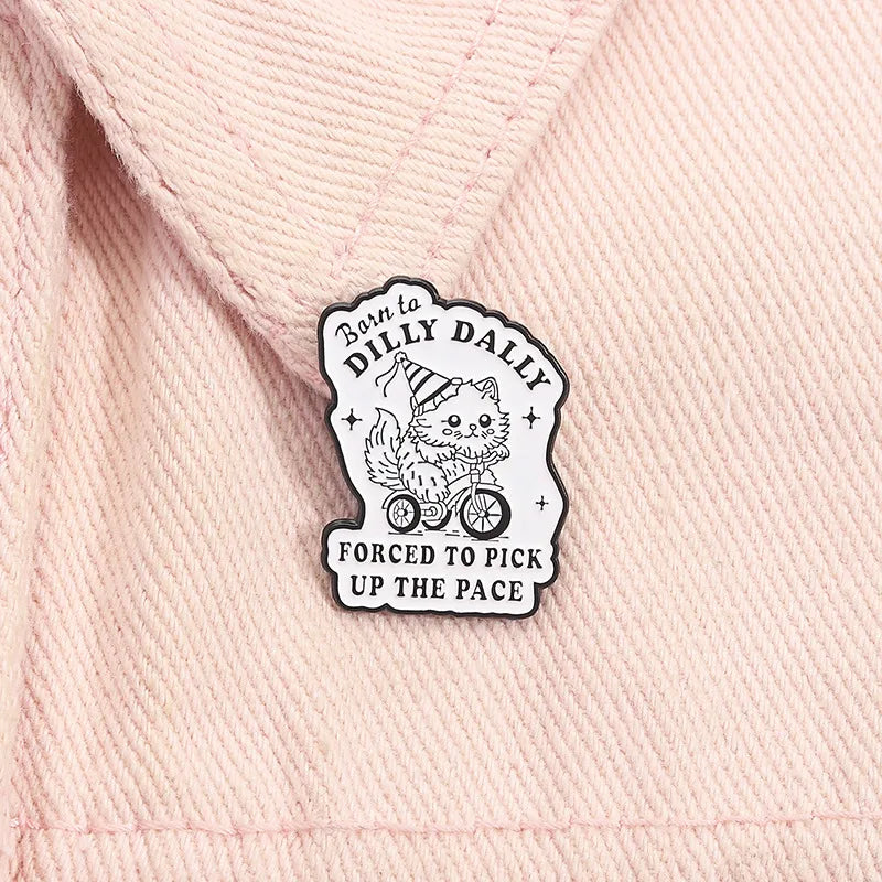 Creative Cartoon Cute Badger Mouse Hedgehog Goose Crow Dinosaur Alloy Baked Paint Shoe Cap Clothes Brooch Pin Children's Unisex