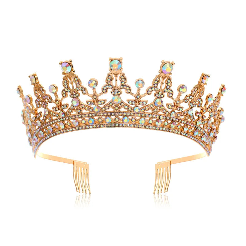 ethnic style crown alloy diamond rhinestones crown 1 piece
