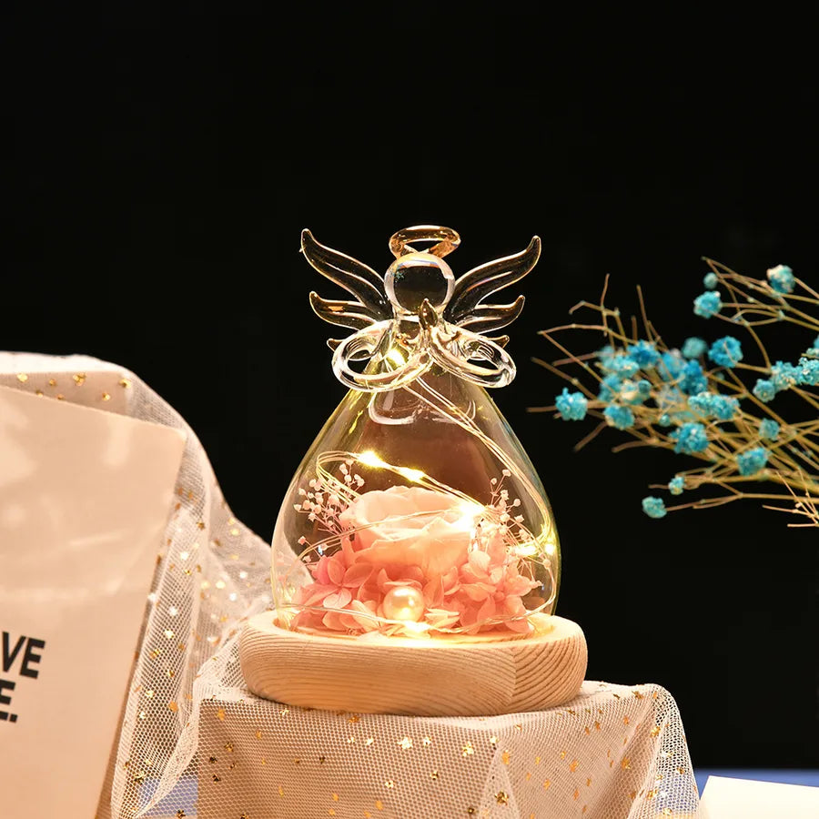valentine's day simple style angel glass indoor party festival ornaments