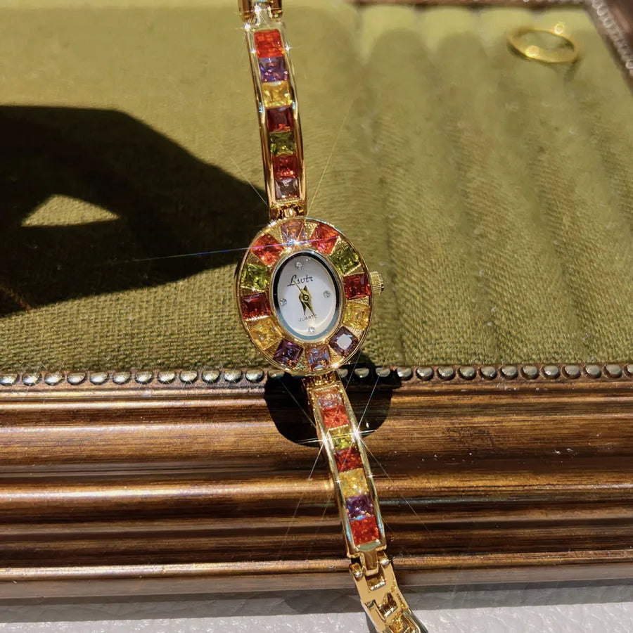 Shiny Geometric Jewelry Buckle Quartz Watch Women's Watches