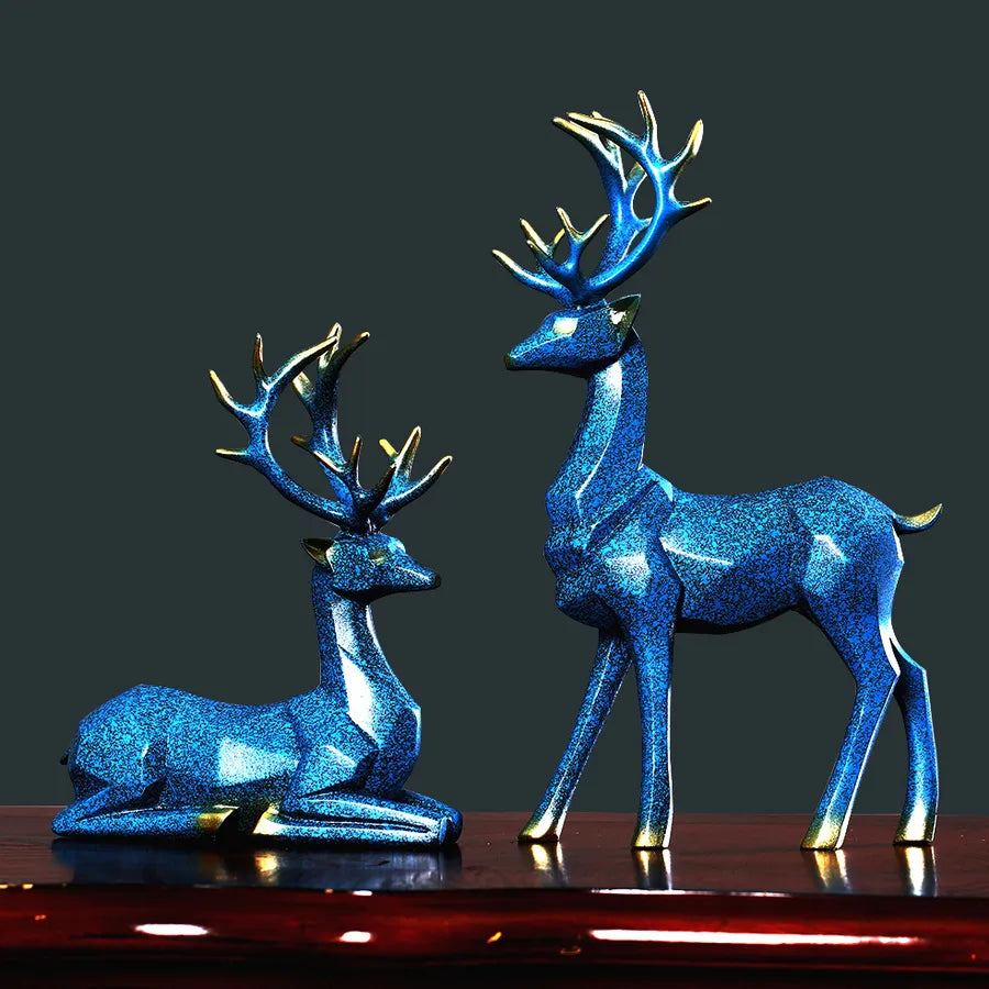 Christmas Simple Style Elk Resin Ornaments Artificial Decorations