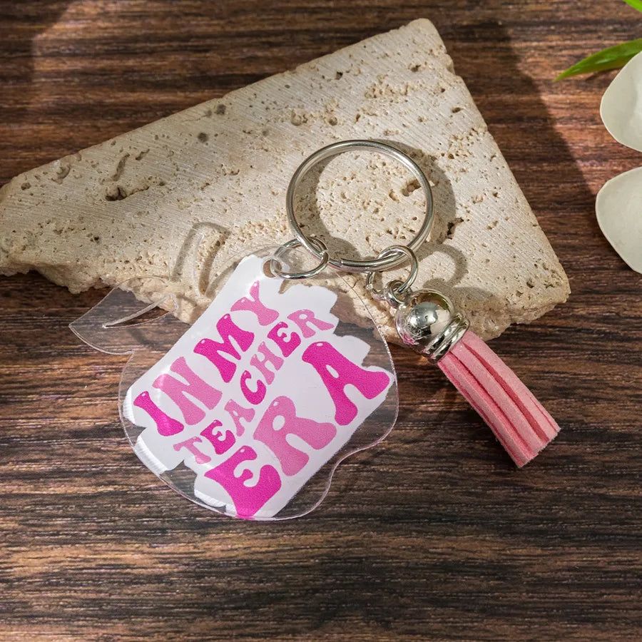 Casual Preppy Style Modern Style Apple Alloy OT Clasp Toggle Clasp Closure Keychain