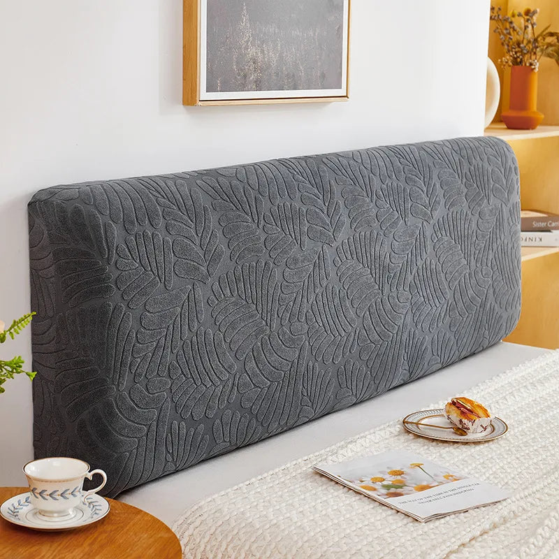 Nordic all-inclusive bed head cover dustproof elastic jacquard bedside cover sofa backrest 1.5m 1.8m protective cover