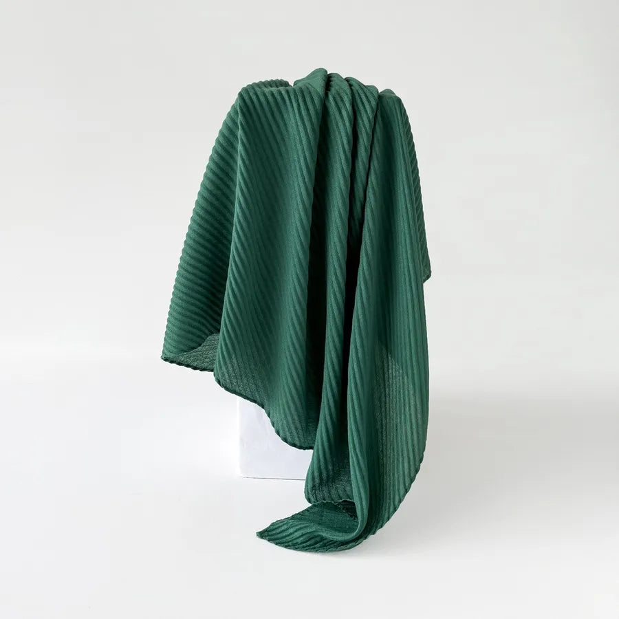 Women's Elegant Simple Style Solid Color Imitation cotton and linen Silk Scarf