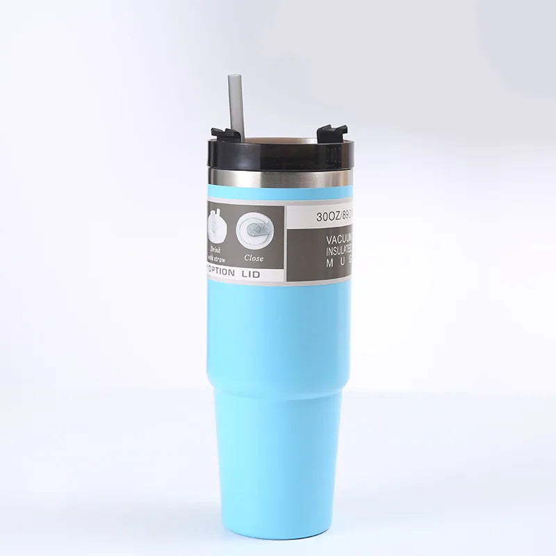 casual solid color stainless steel water bottles 1 piece