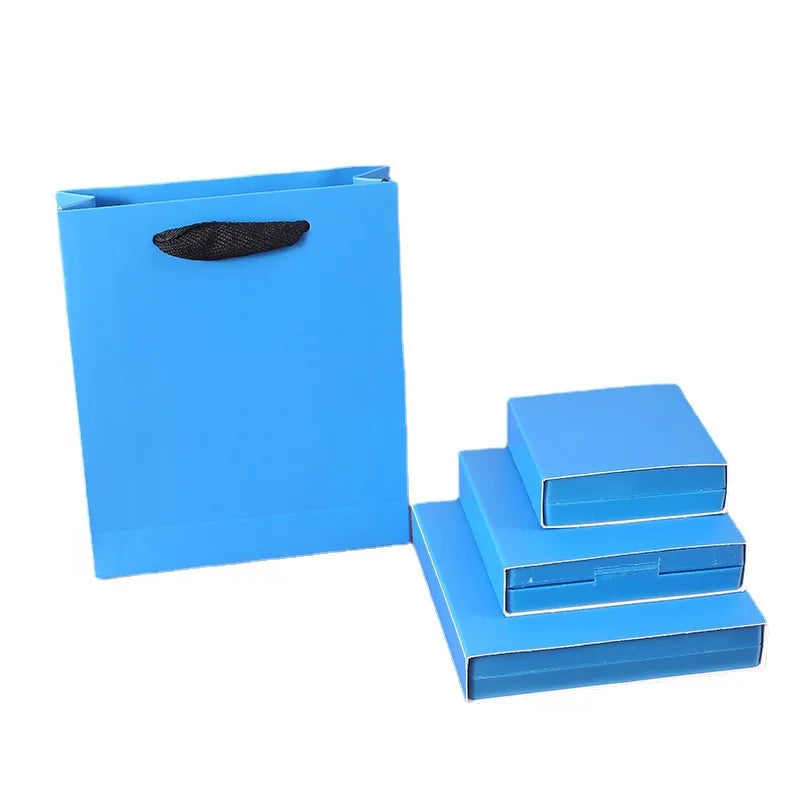 simple style solid color paper jewelry packaging bags