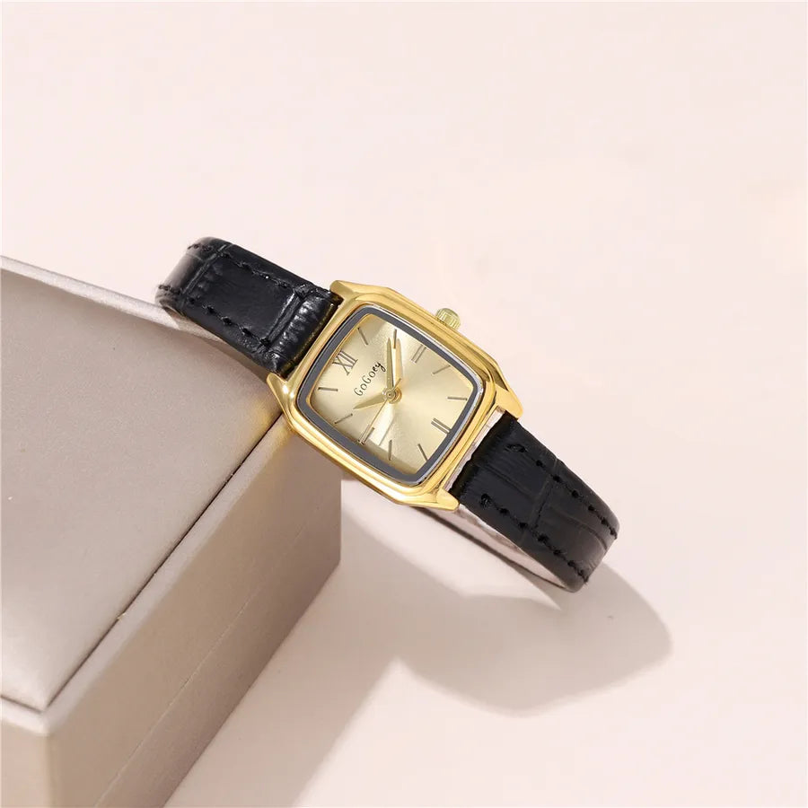Basic Modern Style Classic Style Square Buckle Quartz Women's Watches