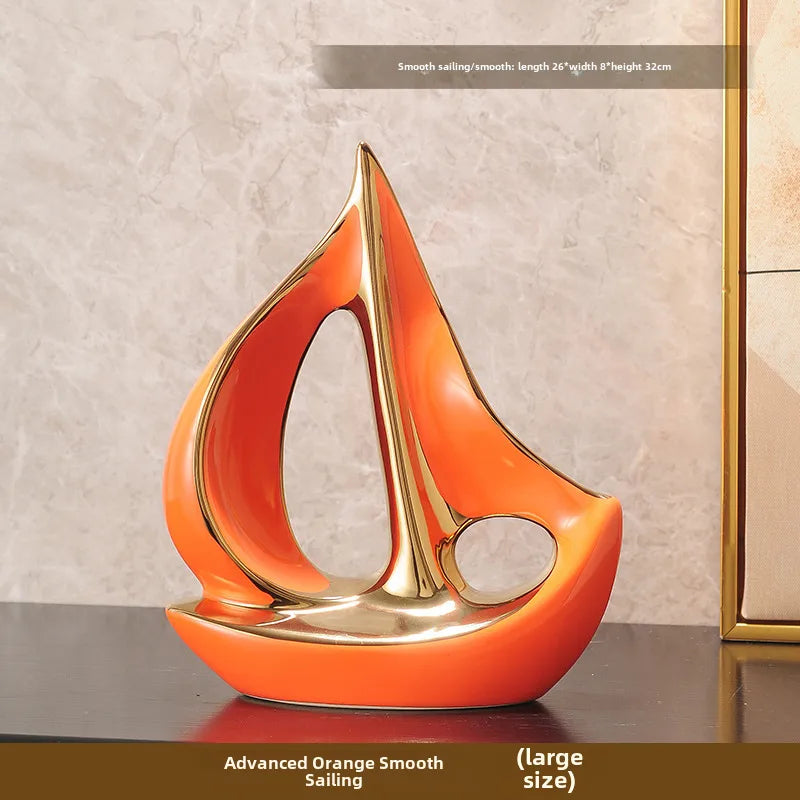 Smooth sailing wine cabinet decoration suit light luxury style high-end home living room TV cabinet office decoration