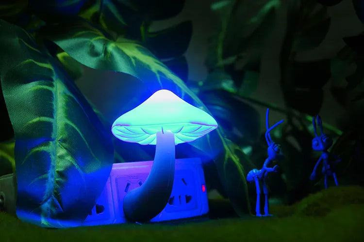 LED light induction avanda insect insect plant mushroom lamp light control socket night light European standard American Standard