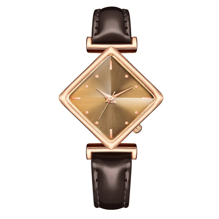 trendy fashion bright belt wrist diamond dial quartz ladies belt watch