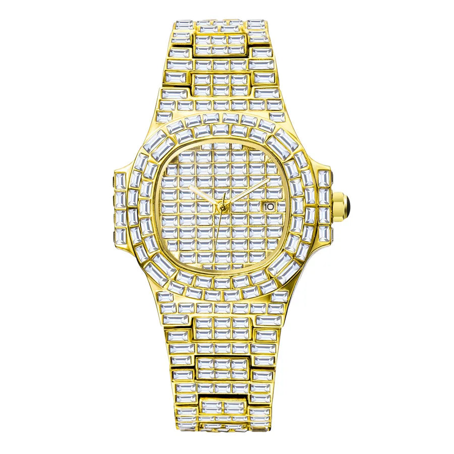 Simple Style Classic Style Solid Color Butterfly Double Snap Quartz Watch Men's Watches