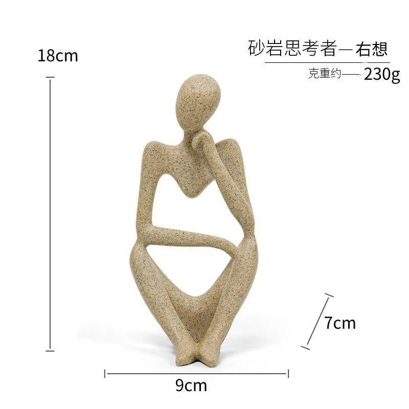 Simple Style Artistic Human Resin Ornaments Artificial Decorations