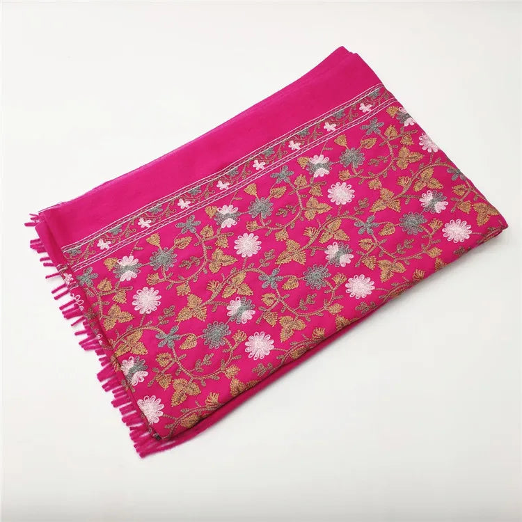 Women's Retro Ethnic Style Printing Imitation cashmere Scarf