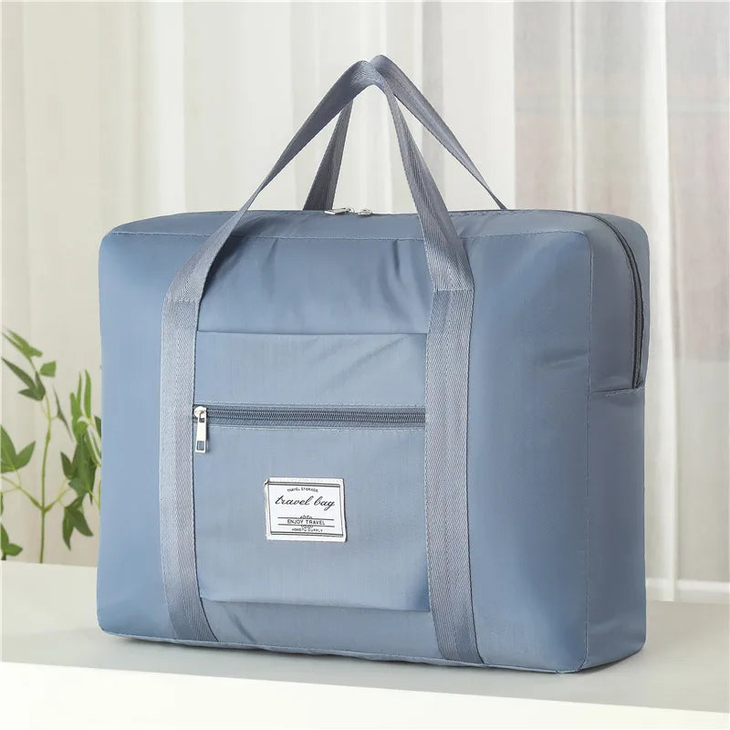 Unisex Simple Style Solid Color Oxford Cloth Travel Bags