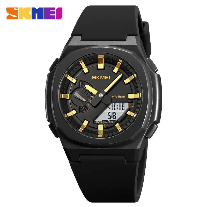 sports solid color buckle electronic men's watches