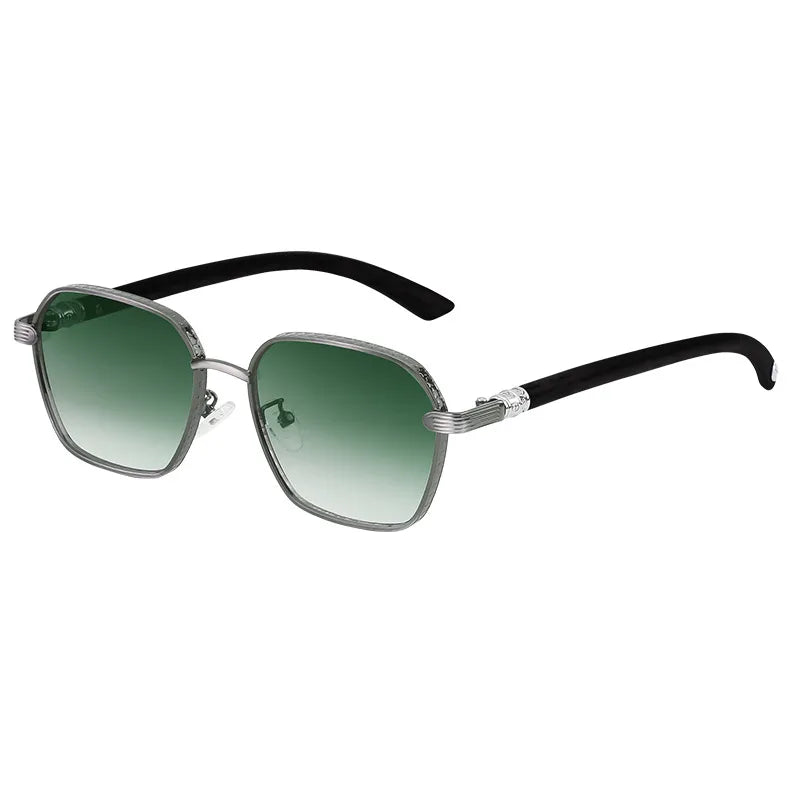 Vacation Classic Style Solid Color Pc Square Full Frame Men's Sunglasses