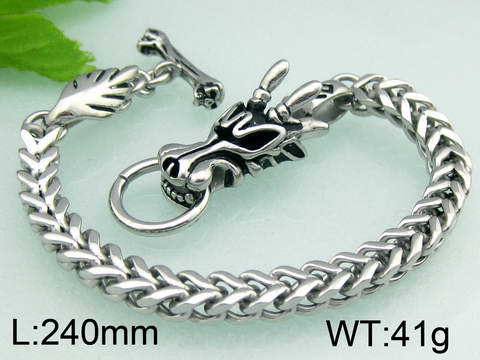 chinoiserie animal titanium steel plating men's bracelets