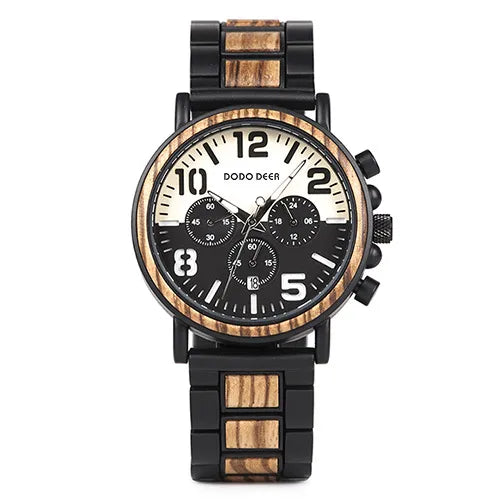 Business Color Block Double Side Snaps Electronic Men's Watches