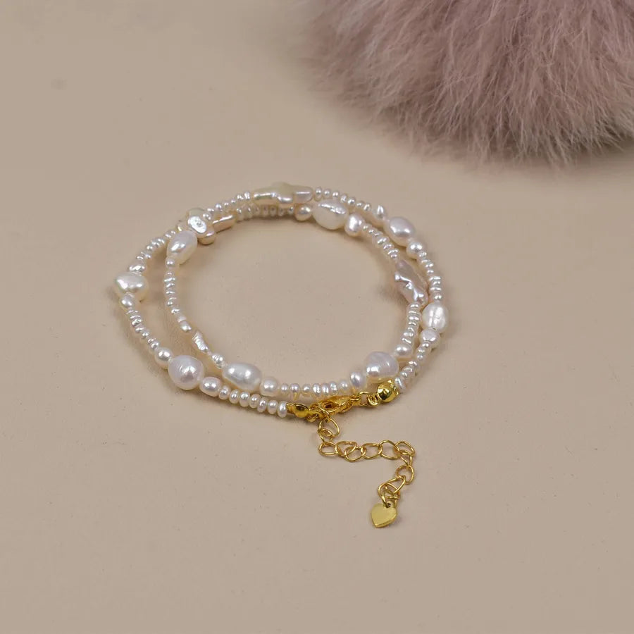 Natural Freshwater Baroque Pearl Necklace Women Fashion Versatile Luxury Retro Small Audience High-End Design Sense
