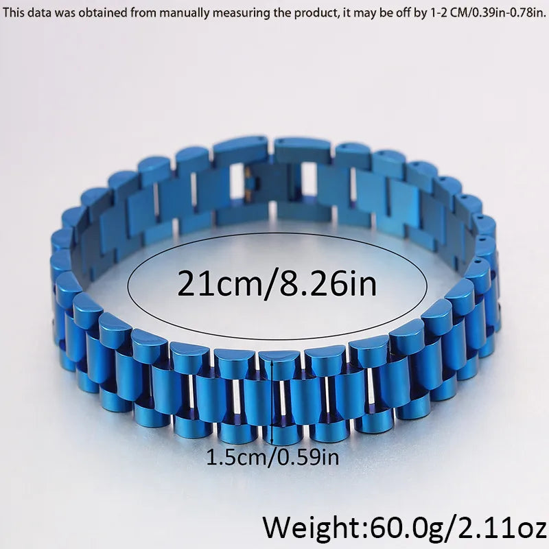 Retro Classic Style Geometric 304 Stainless Steel Plating Unisex Bracelets Men Chain Bracelets
