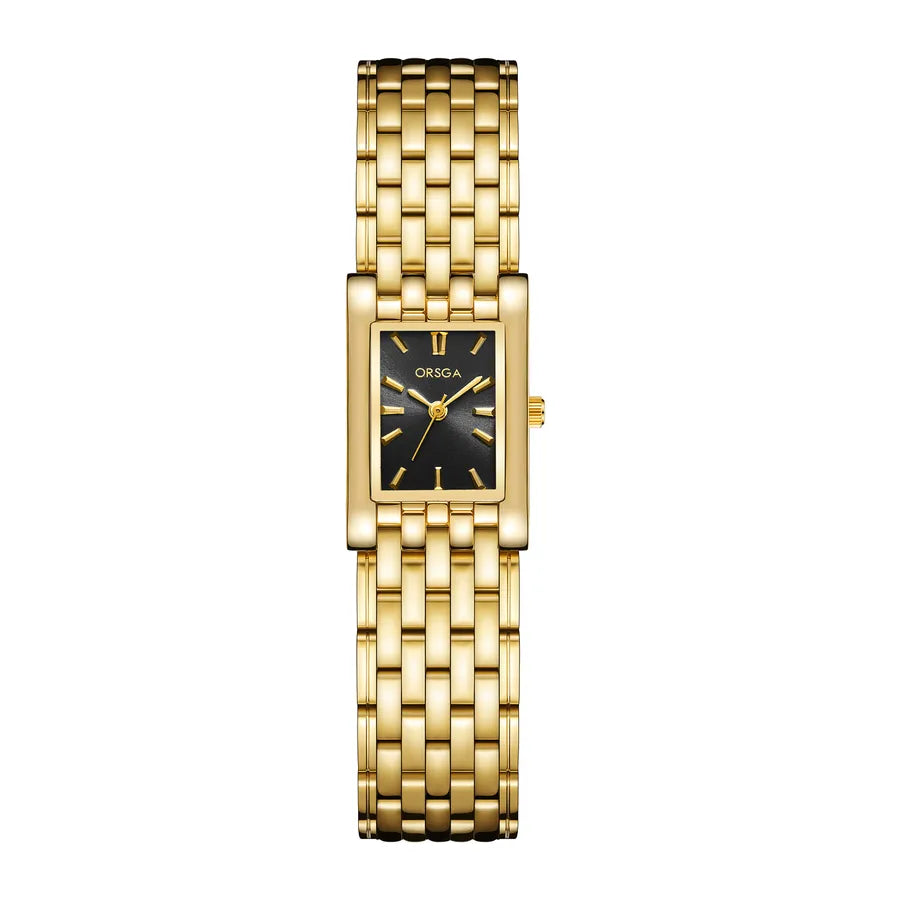 Retro Classic Style Geometric Single Folding Buckle Quartz Watch Women's Watches
