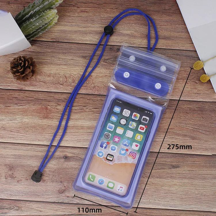 Casual Solid Color Tpu Waterproof Bag Swimming Accessories