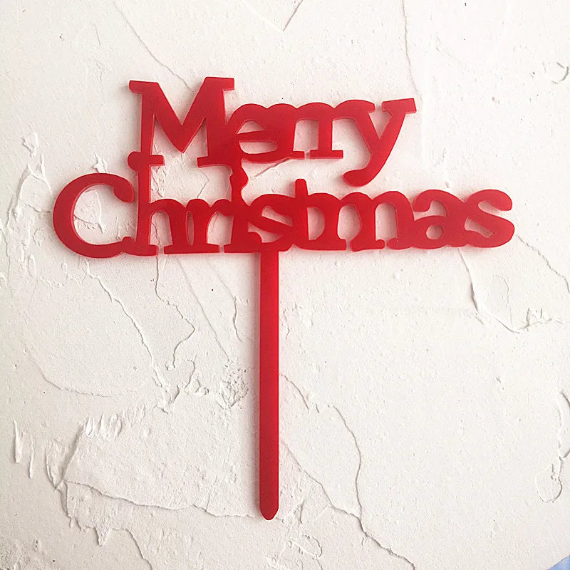 Christmas Casual Letter Heart Shape Arylic Birthday Cake Decorating Supplies Cake Decorating Supplies