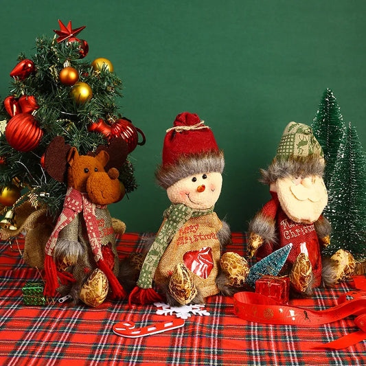 Christmas Cartoon Style Simple Style Color Block Holiday Festival Ornaments